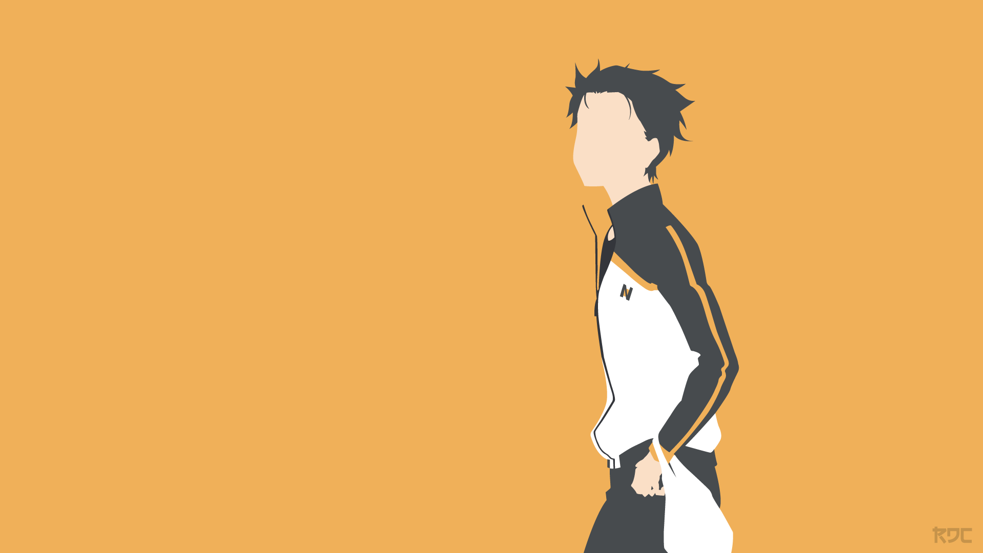 Download Minimalist Subaru Natsuki Anime Re:Zero - Starting Life In Another World Minimalist Anime HD Wallpaper by Rendracula