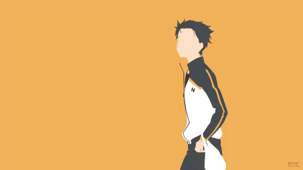 minimalist Subaru Natsuki Anime Re:Zero - Starting Life in Another World minimalist anime HD Desktop Wallpaper | Background Image