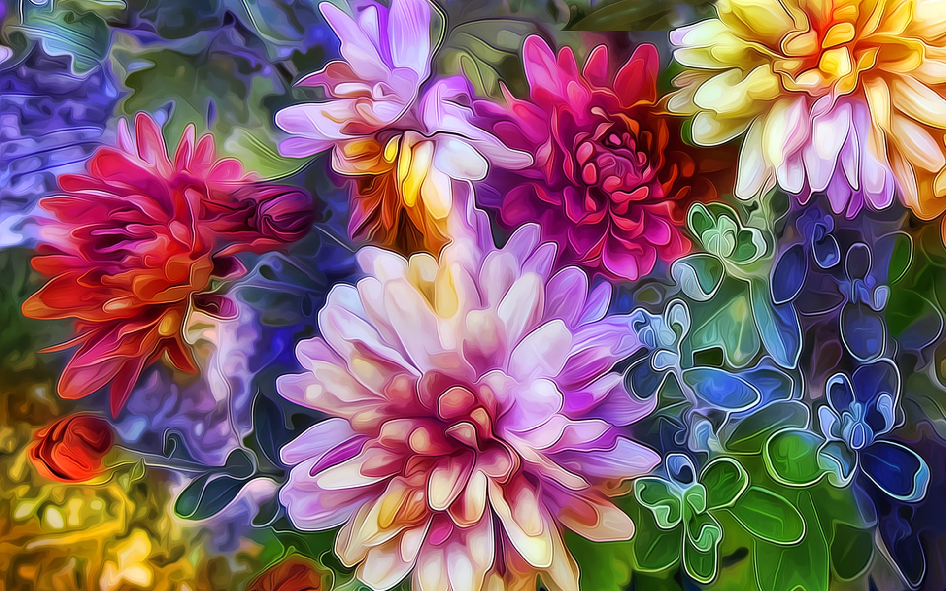 Download Artistic Flower HD Wallpaper