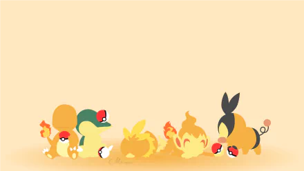 Tepig (Pokémon) Chimchar (Pokémon) Torchic (Pokemon) Cyndaquil (Pokémon) Charmander (Pokémon) Anime Pokemon HD Desktop Wallpaper | Background Image