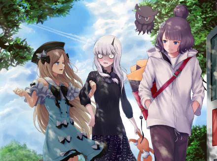 Abigail Williams (Fate/Grand Order) Katsushika Hokusai (Fate/Grand Order) Foreigner (Fate/Grand Order) Lavinia Whateley (Fate/Grand Order) Anime Fate/Grand Order HD Desktop Wallpaper | Background Image