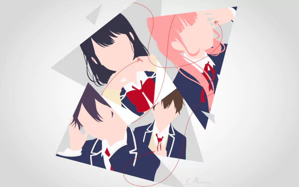 Yukari Nejima Yūsuke Nisaka Lilina Sanada Misaki Takasaki Anime Love and Lies HD Desktop Wallpaper | Background Image