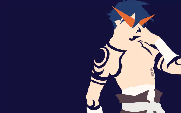 Kamina (Tengen Toppa Gurren Lagann) Anime Tengen Toppa Gurren Lagann HD Desktop Wallpaper | Background Image