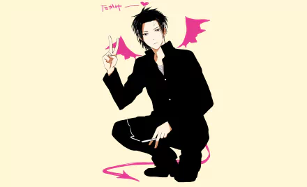Shinobu Takamiya Anime Beelzebub HD Desktop Wallpaper | Background Image