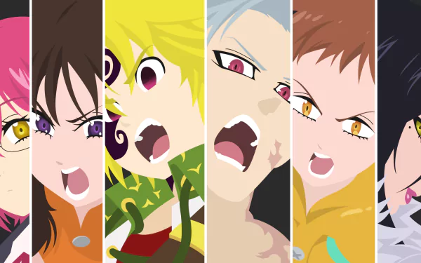 Merlin (The Seven Deadly Sins) King (The Seven Deadly Sins) Ban (The Seven Deadly Sins) Meliodas (The Seven Deadly Sins) Diane (The Seven Deadly Sins) Gowther (The Seven Deadly Sins) Anime The Seven Deadly Sins HD Desktop Wallpaper | Background Image