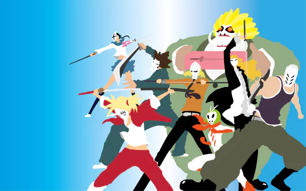 Kensei Muguruma Hiyori Sarugaki Hachigen Ushoda Lisa Yadomaru Mashiro Kuna Love Aikawa Rōjūrō Ōtoribashi Shinji Hirako Anime Bleach HD Desktop Wallpaper | Background Image