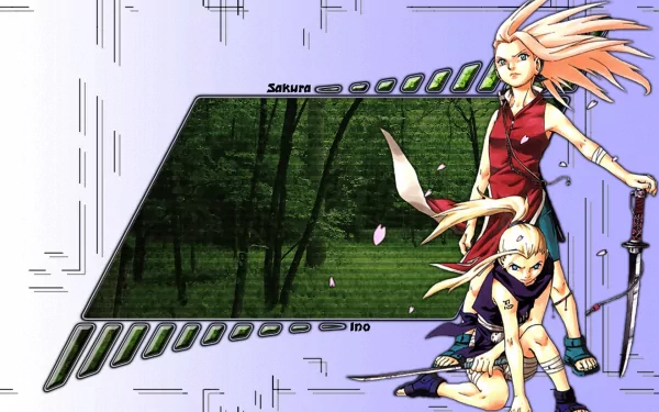 Ino Yamanaka Sakura Haruno Anime Naruto HD Desktop Wallpaper | Background Image