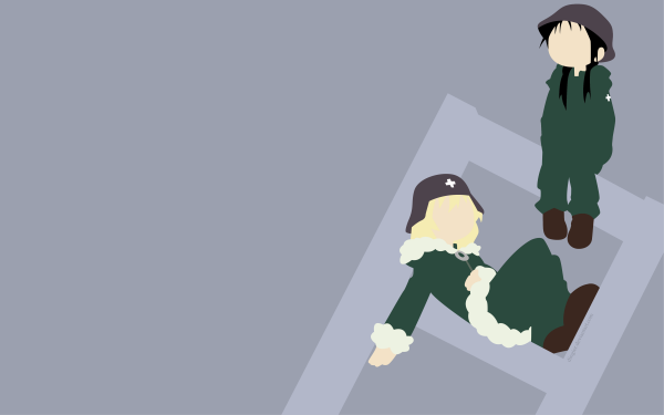 Anime Girls' Last Tour Chito Yuuri HD Wallpaper | Background Image