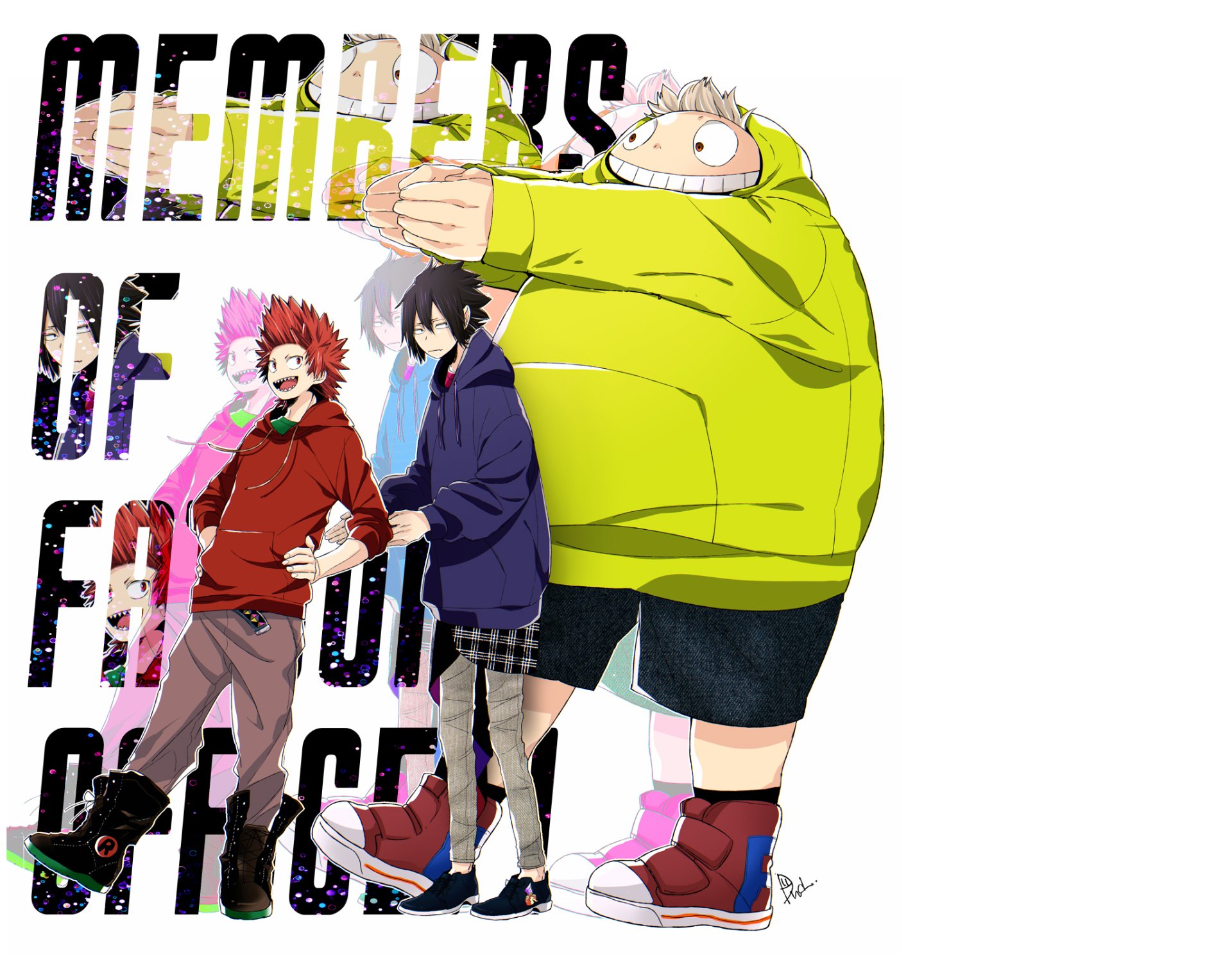 Download Fatgum (Boku No Hero Academia) Tamaki Amajiki Eijiro Kirishima Anime My Hero Academia HD Wallpaper