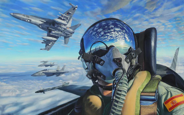 military pilot HD Desktop Wallpaper | Background Image