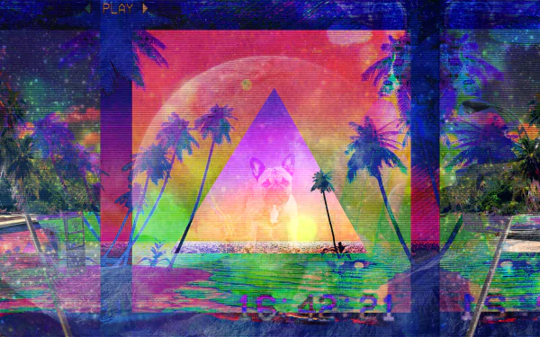 artistic vaporwave HD Desktop Wallpaper | Background Image