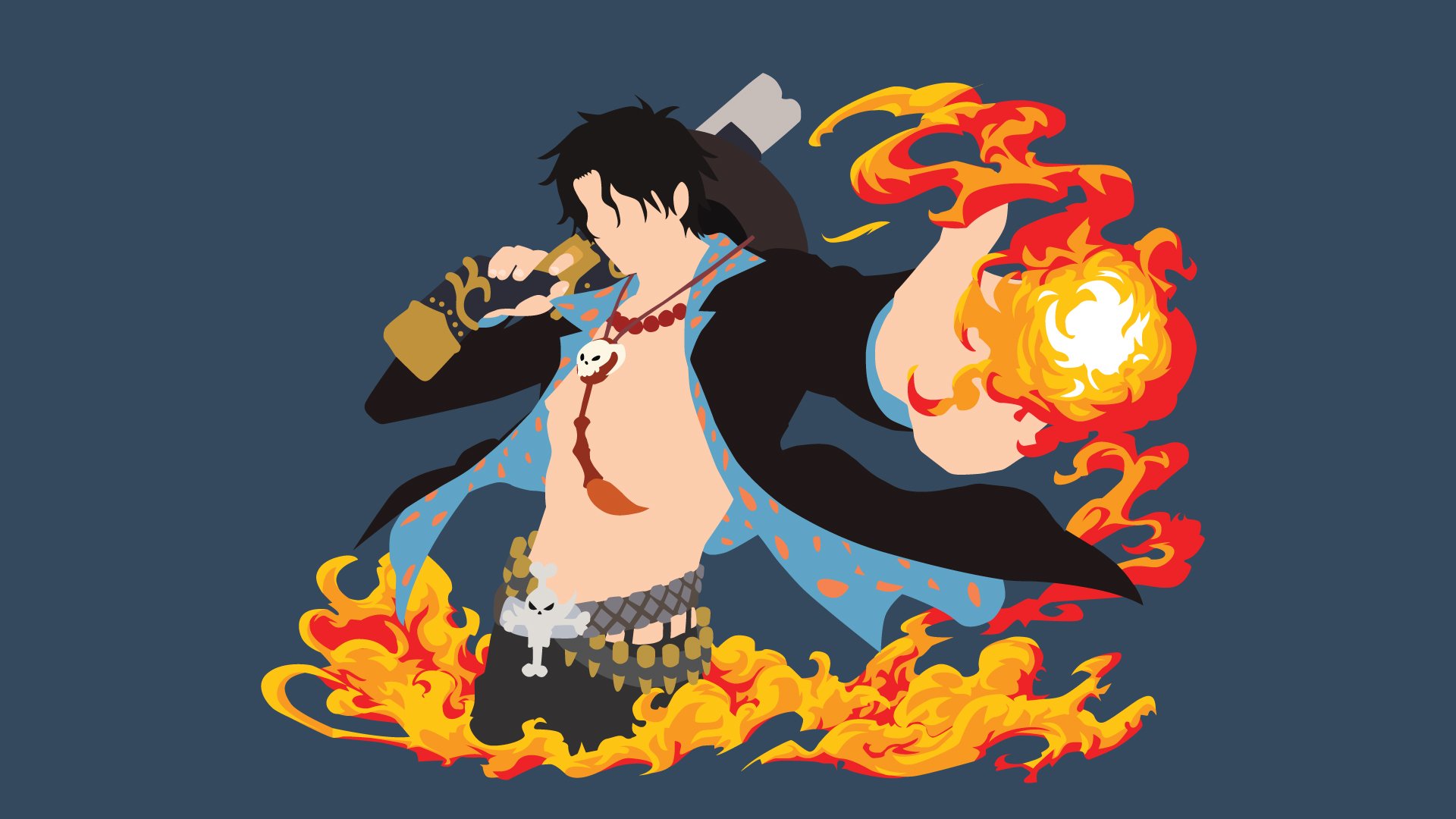 Download Portgas D. Ace Anime One Piece HD Wallpaper by Fanji Wildanu Ahadi