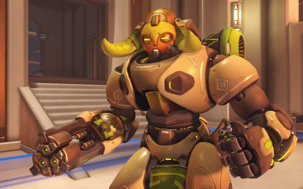 Orisa (Overwatch) video game Overwatch HD Desktop Wallpaper | Background Image