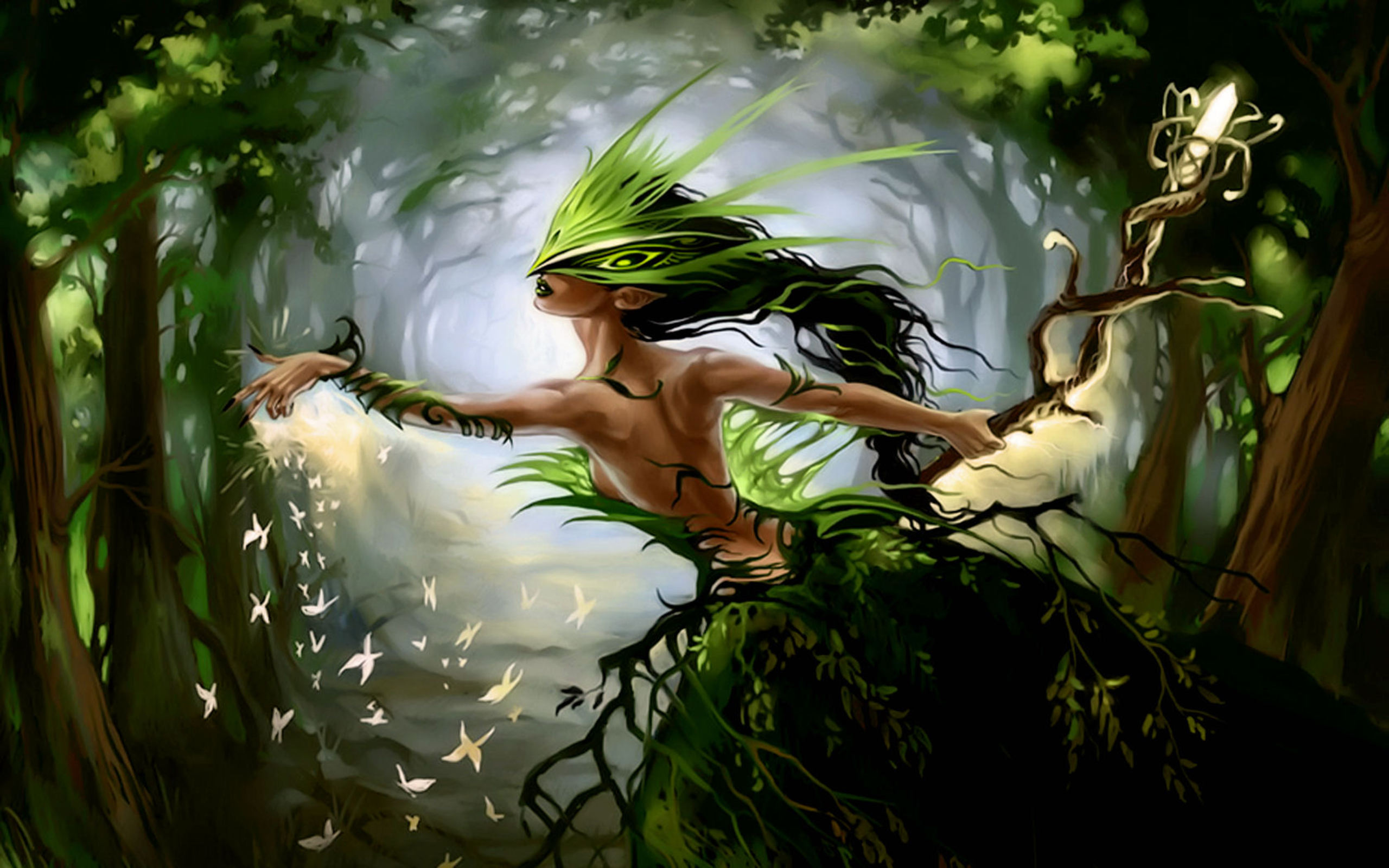 Green Dancer - HD desktop wallpaper