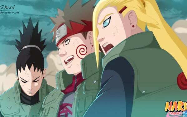 Chōji Akimichi Shikamaru Nara Ino Yamanaka Anime Naruto HD Desktop Wallpaper | Background Image