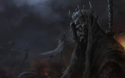 banner creepy dark warrior HD Desktop Wallpaper | Background Image