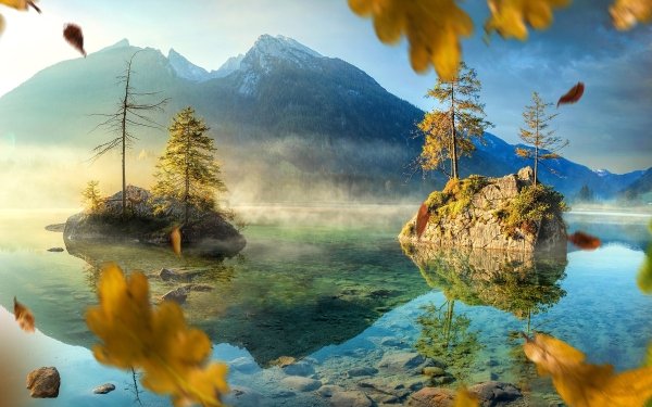 Earth Lake Lakes Nature Reflection HD Wallpaper | Background Image