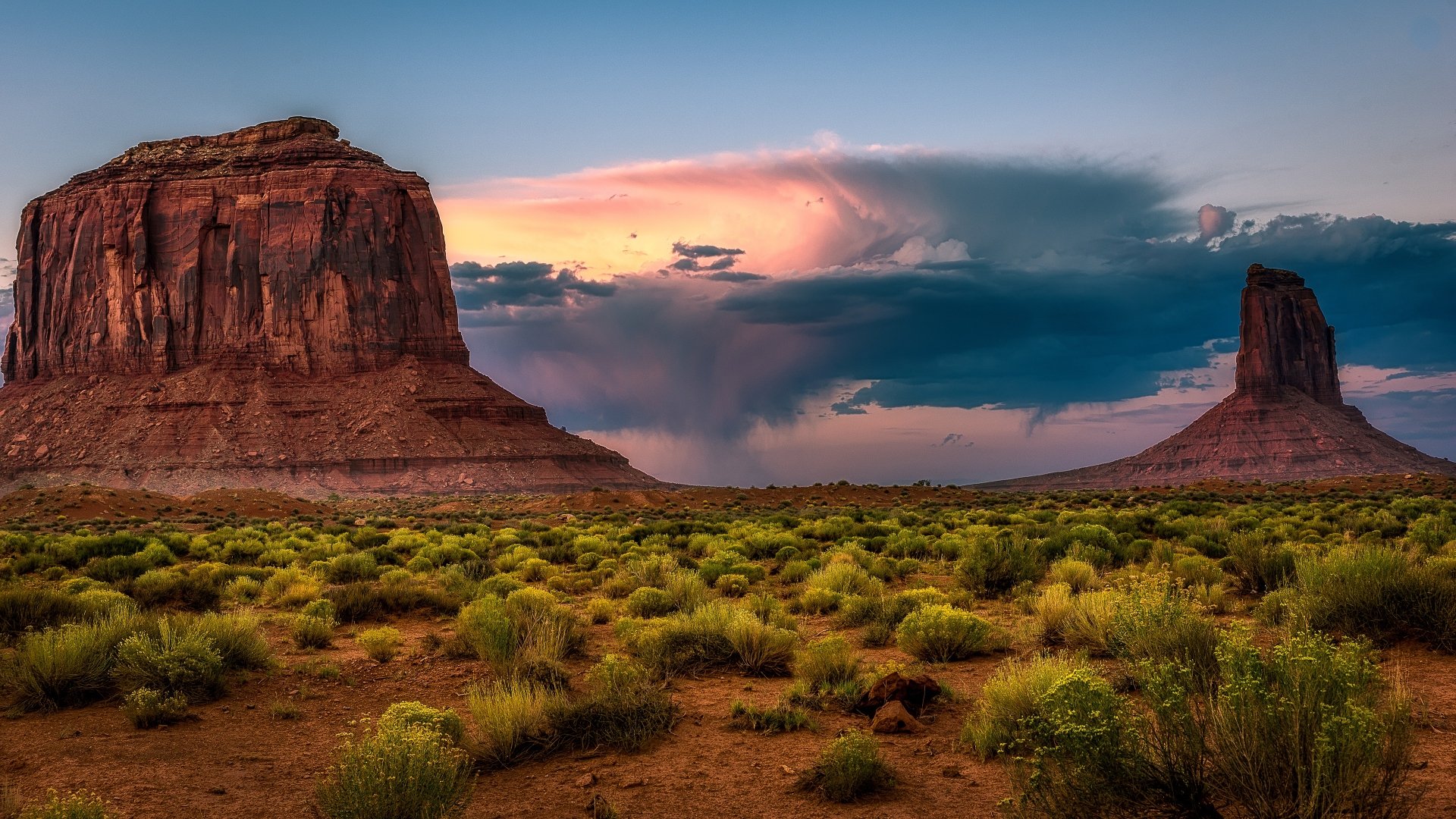 Download Sky Cloud Landscape Nature Desert 4k Ultra HD Wallpaper