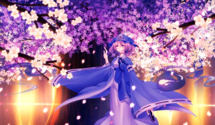 Yuyuko Saigyouji Anime Touhou HD Desktop Wallpaper | Background Image
