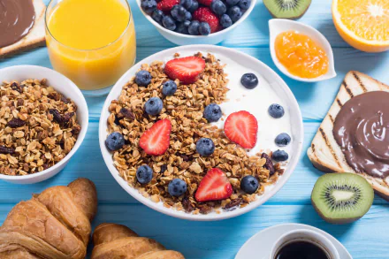 muesli fruit still life breakdance food breakfast HD Desktop Wallpaper | Background Image