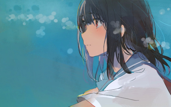 Anime Girl Schoolgirl Uniform HD Wallpaper | Background Image