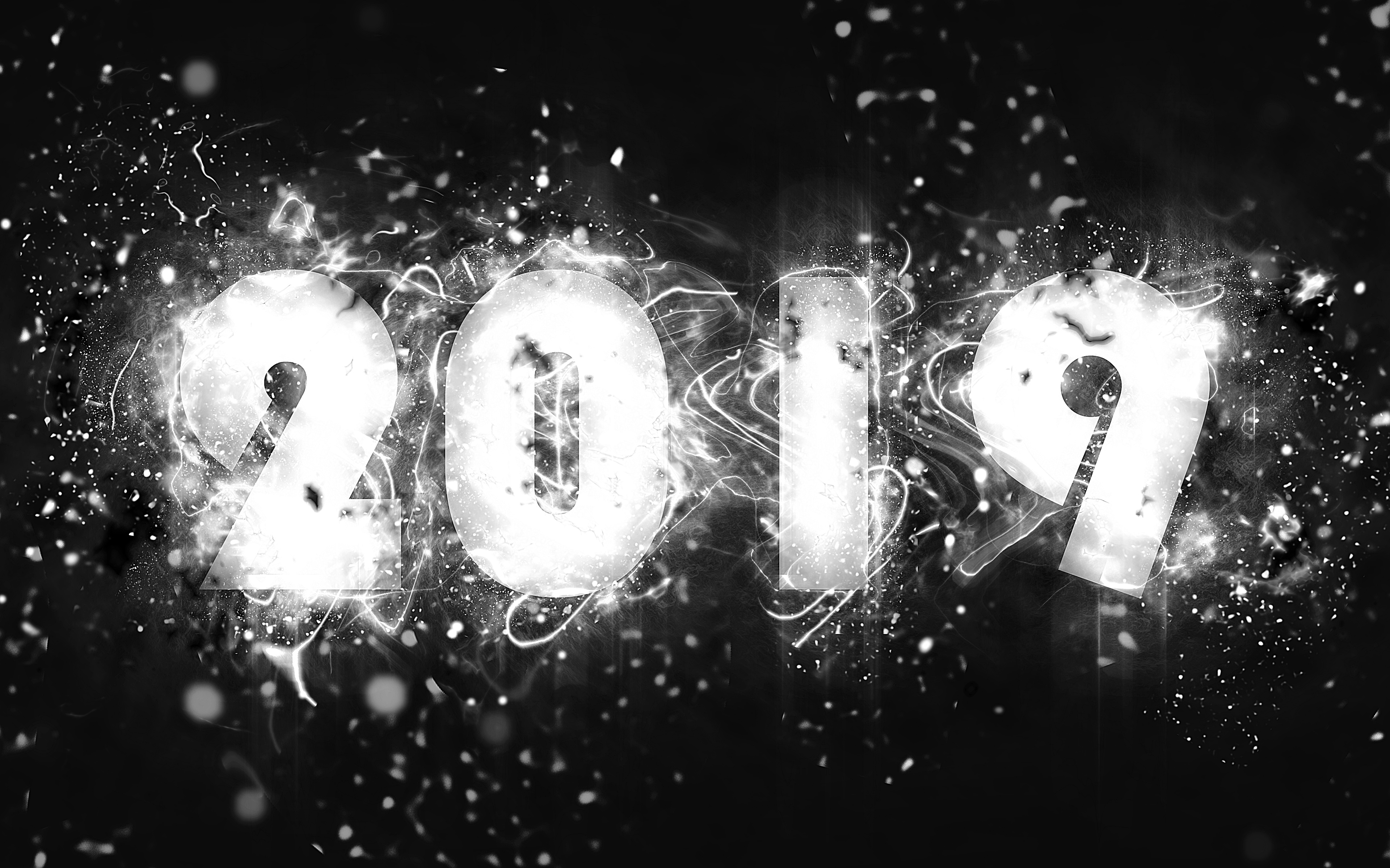 New Year 2019 4k Ultra HD Wallpaper | Background Image | 3840x2400