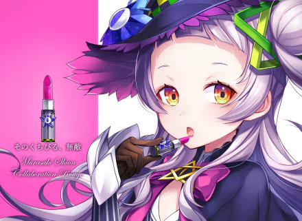 HD anime-style desktop wallpaper featuring Shion Murasaki, the virtual YouTuber from hololive, with vibrant colors and detailed character design.