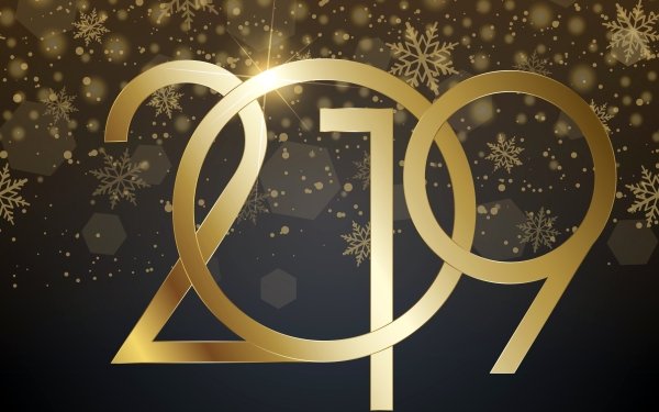 Holiday New Year 2019 Snowflake HD Wallpaper | Background Image