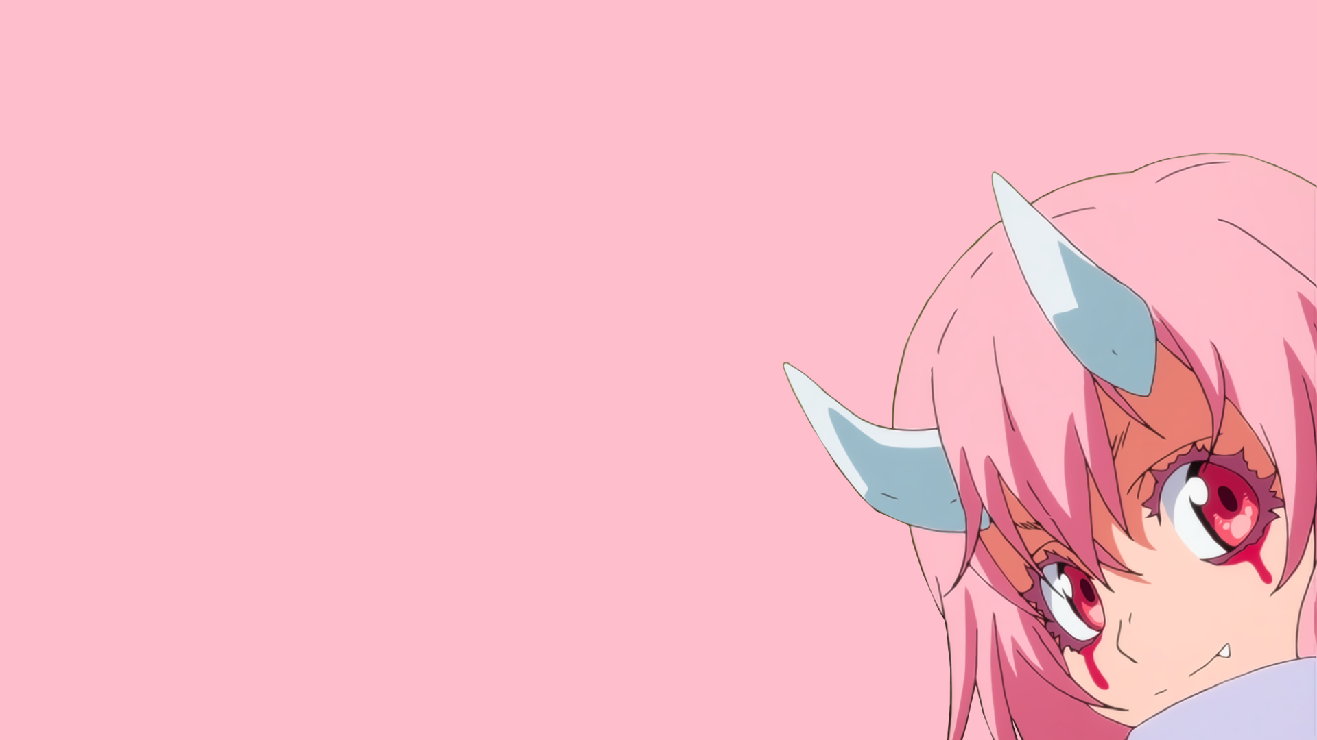 HD desktop wallpaper featuring Shuna from Tensei Shitara Slime Datta Ken (That Time I Got Reincarnated as a Slime) against a pink background.