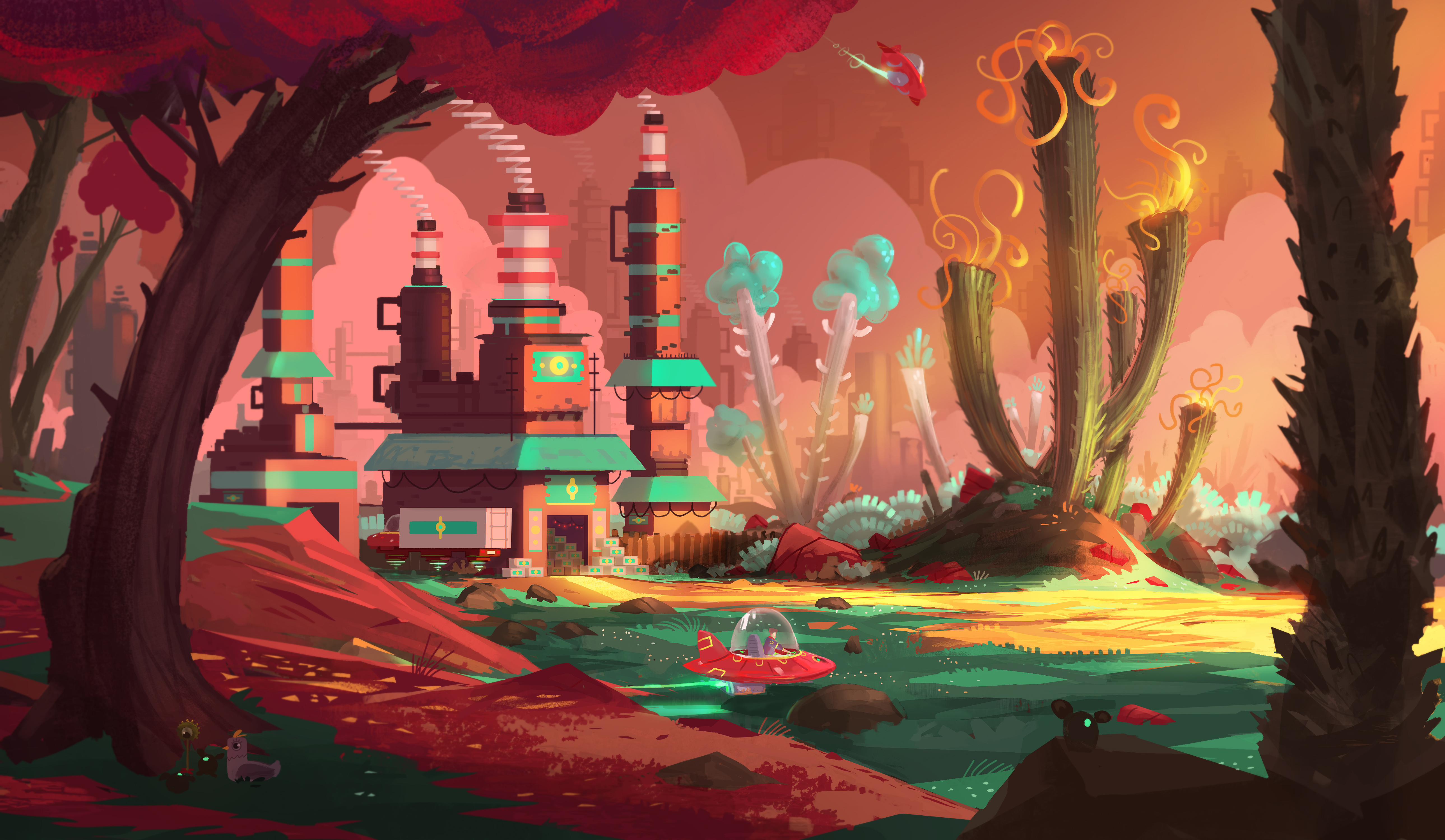 Download Sci Fi Landscape 4k Ultra HD Wallpaper