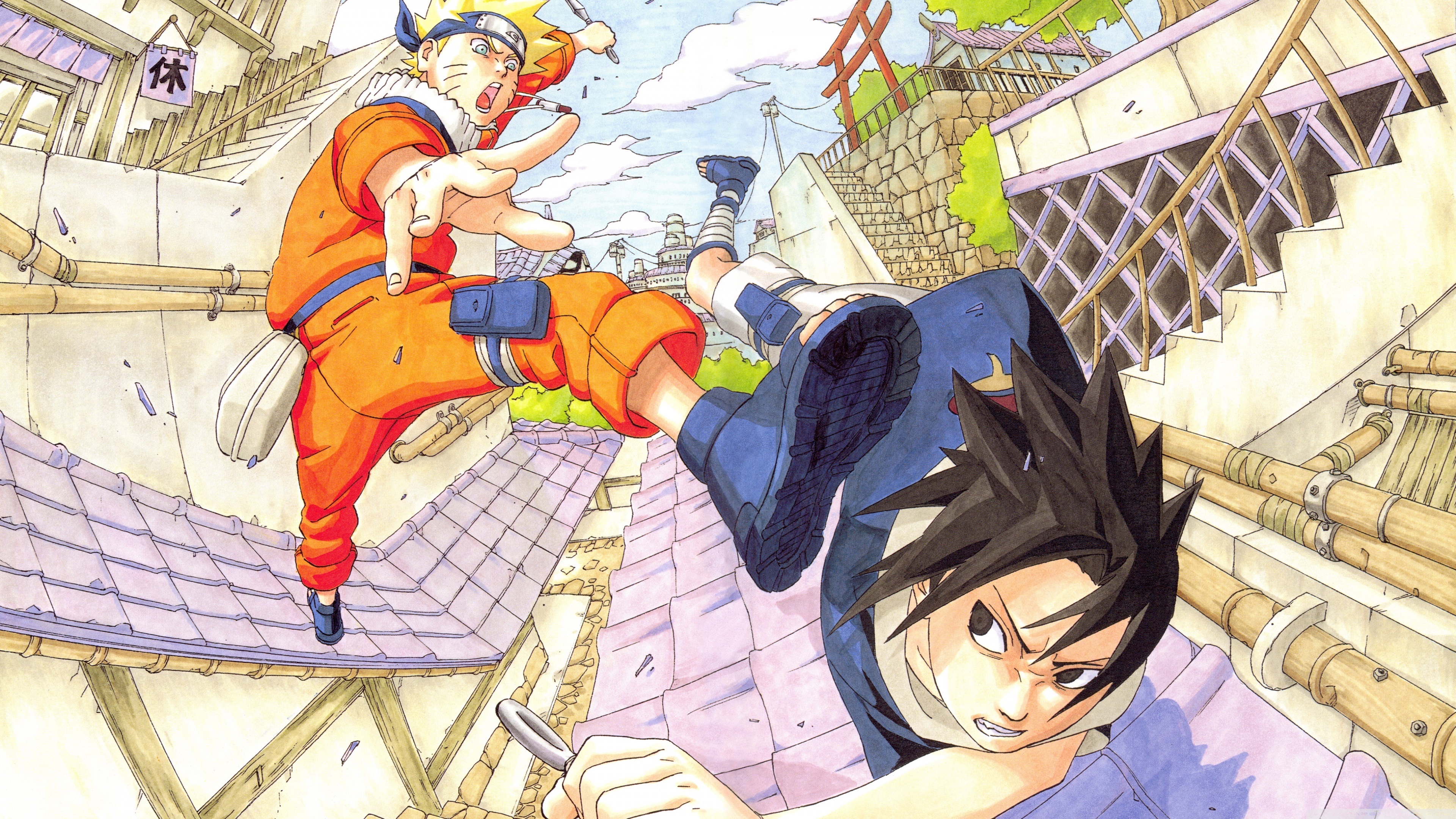 Naruto Vs Sasuke 4k Ultra Hd Wallpaper Hintergrund 3840x2160 Wallpaper Abyss