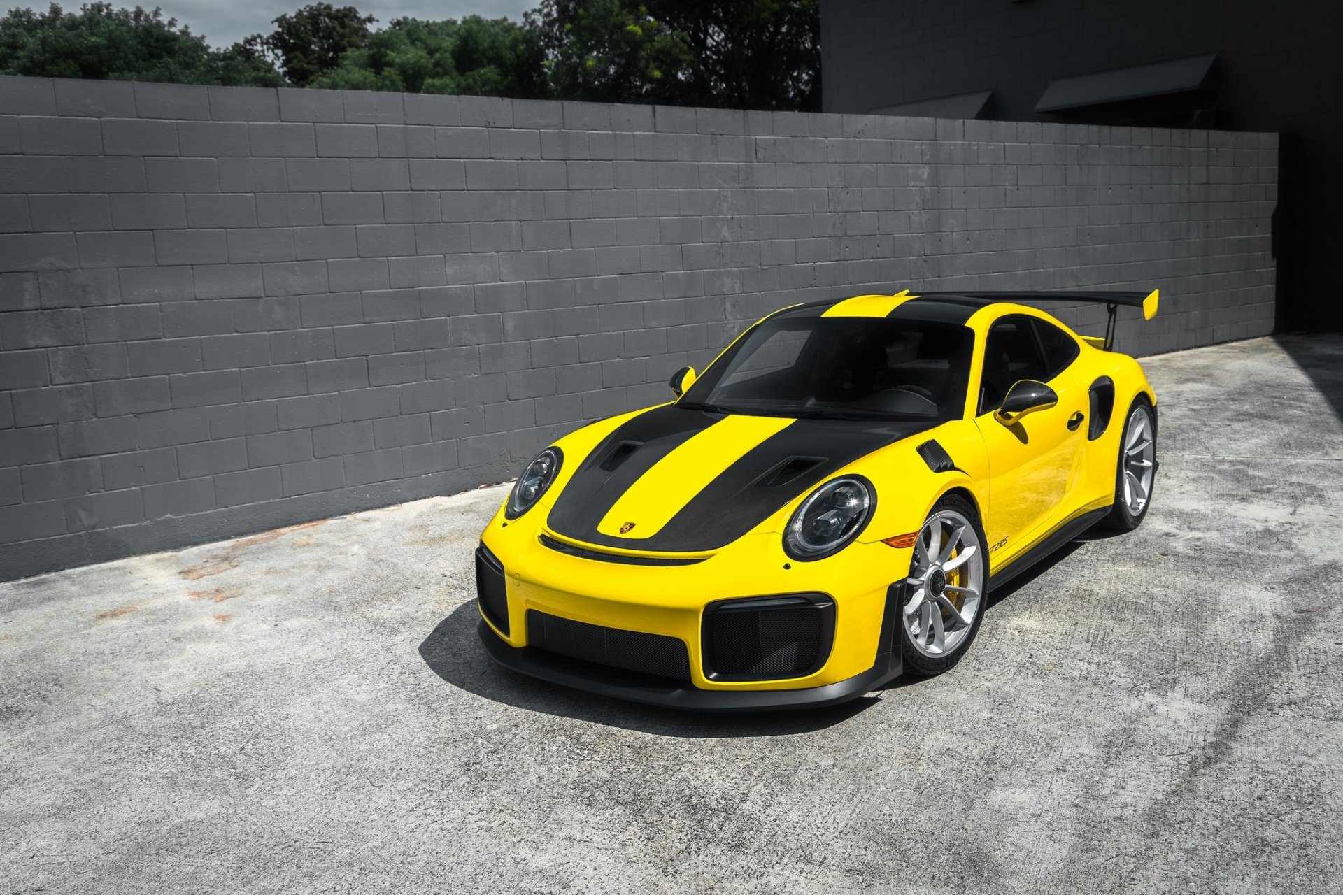 Download Yellow Car Porsche Car Porsche 911 Vehicle Porsche 911 GT2 HD Wallpaper