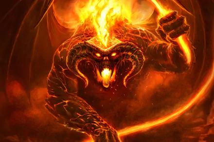 demon horns Balrog (Lord Of The Rings) fantasy The Lord Of The Rings HD Desktop Wallpaper | Background Image