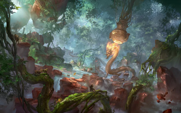 monk fantasy dragon HD Desktop Wallpaper | Background Image