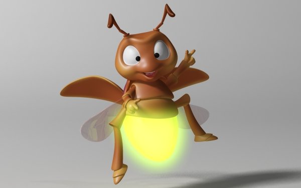 Animal Cartoon Firefly 3D HD Wallpaper | Background Image