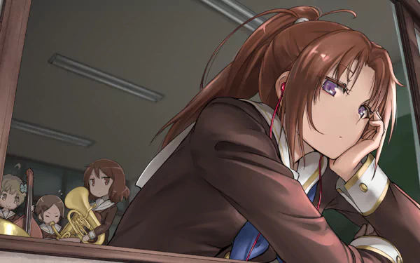 Natsuki Nakagawa Reina Kousaka Hazuki Katou Kumiko Oumae Anime Sound! Euphonium HD Desktop Wallpaper | Background Image