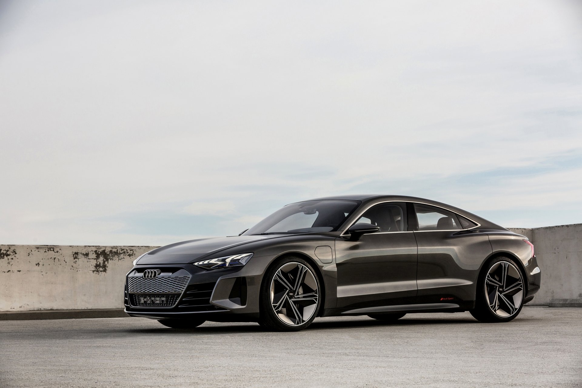 Download Electric Car Black Car Car Audi Vehicle Audi E-Tron 4k Ultra HD Wallpaper