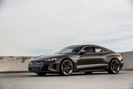 electric car black car car Audi vehicle Audi E-Tron HD Desktop Wallpaper | Background Image