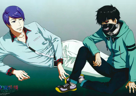 Shū Tsukiyama Ken Kaneki Anime Tokyo Ghoul HD Desktop Wallpaper | Background Image