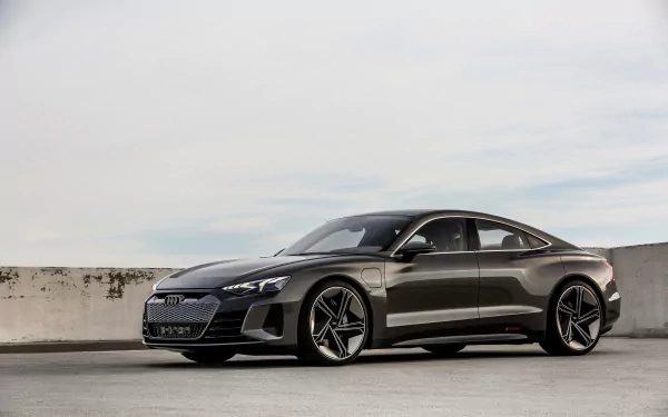 electric car black car car Audi vehicle Audi E-Tron HD Desktop Wallpaper | Background Image