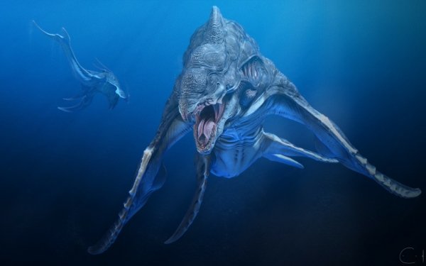Fantasy Sea Monster Sea Creature HD Wallpaper | Background Image
