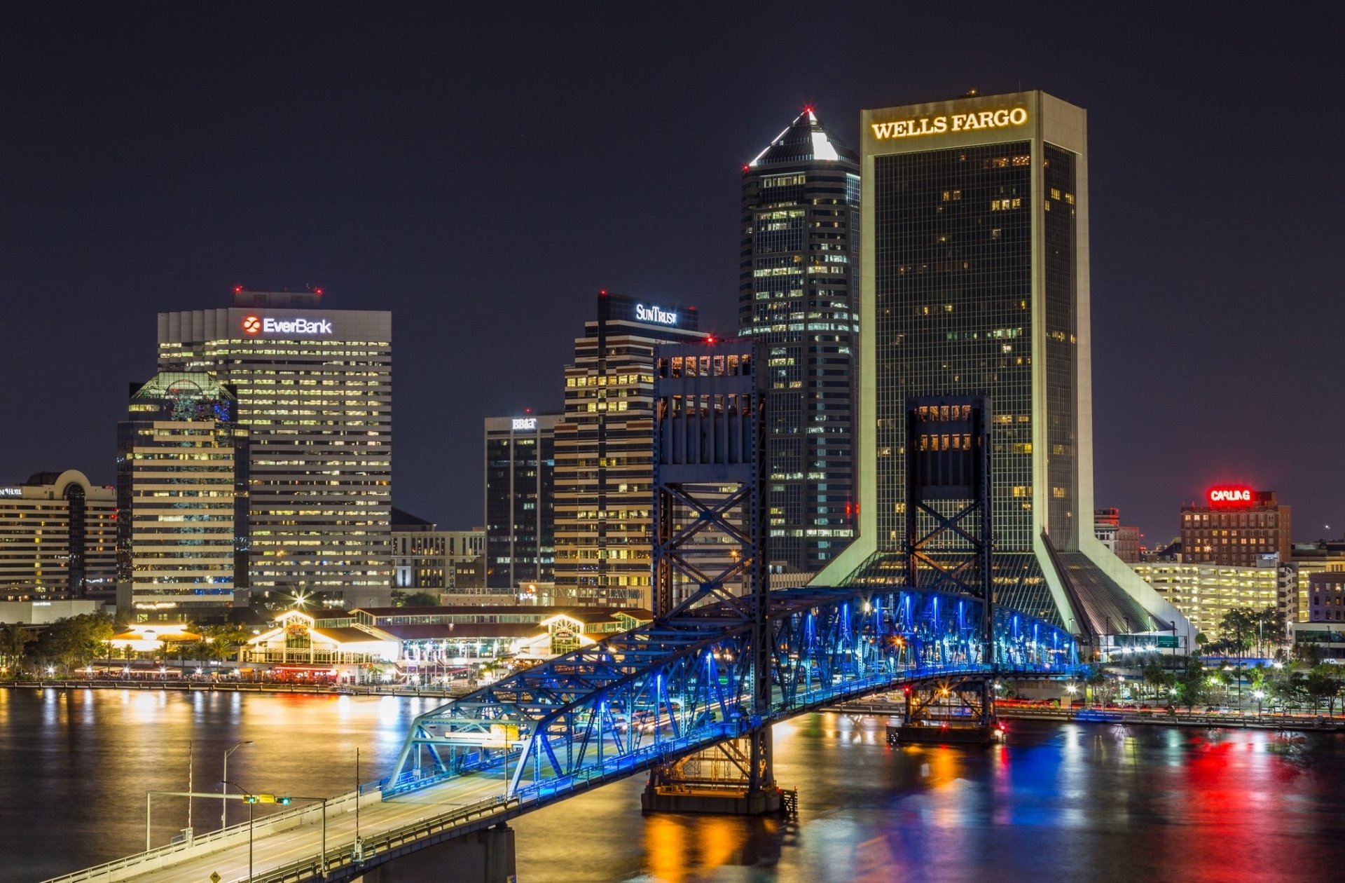 Download Florida Bridge City Man Made Jacksonville HD Wallpaper