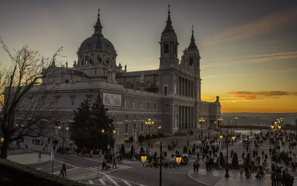 Spain cathedral religious Almudena Cathedral HD Desktop Wallpaper | Background Image
