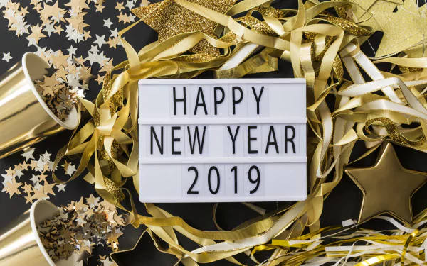 celebration Happy New Year holiday New Year 2019 HD Desktop Wallpaper | Background Image