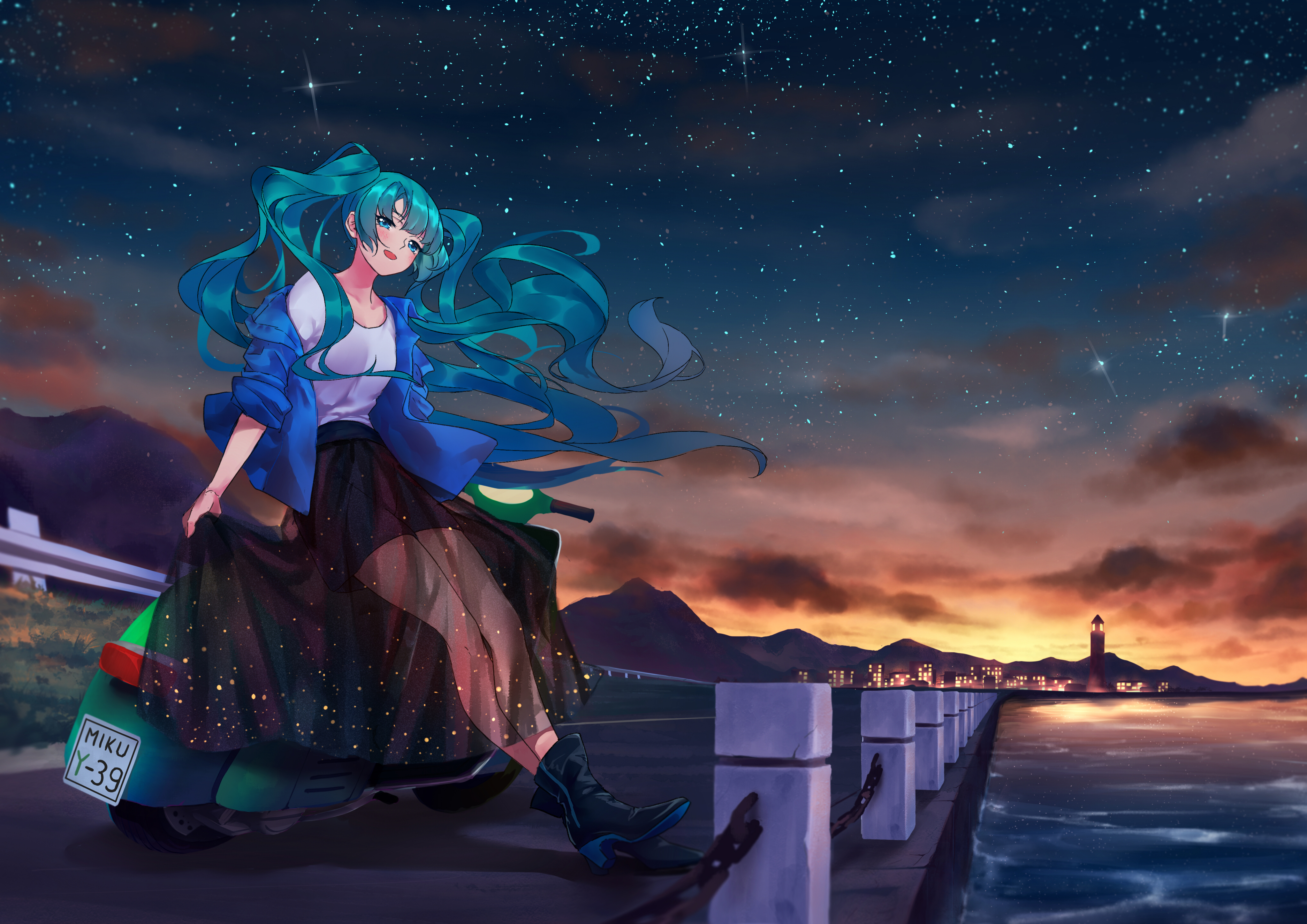 Download Hatsune Miku Anime Vocaloid 4k Ultra HD Wallpaper by MuTa