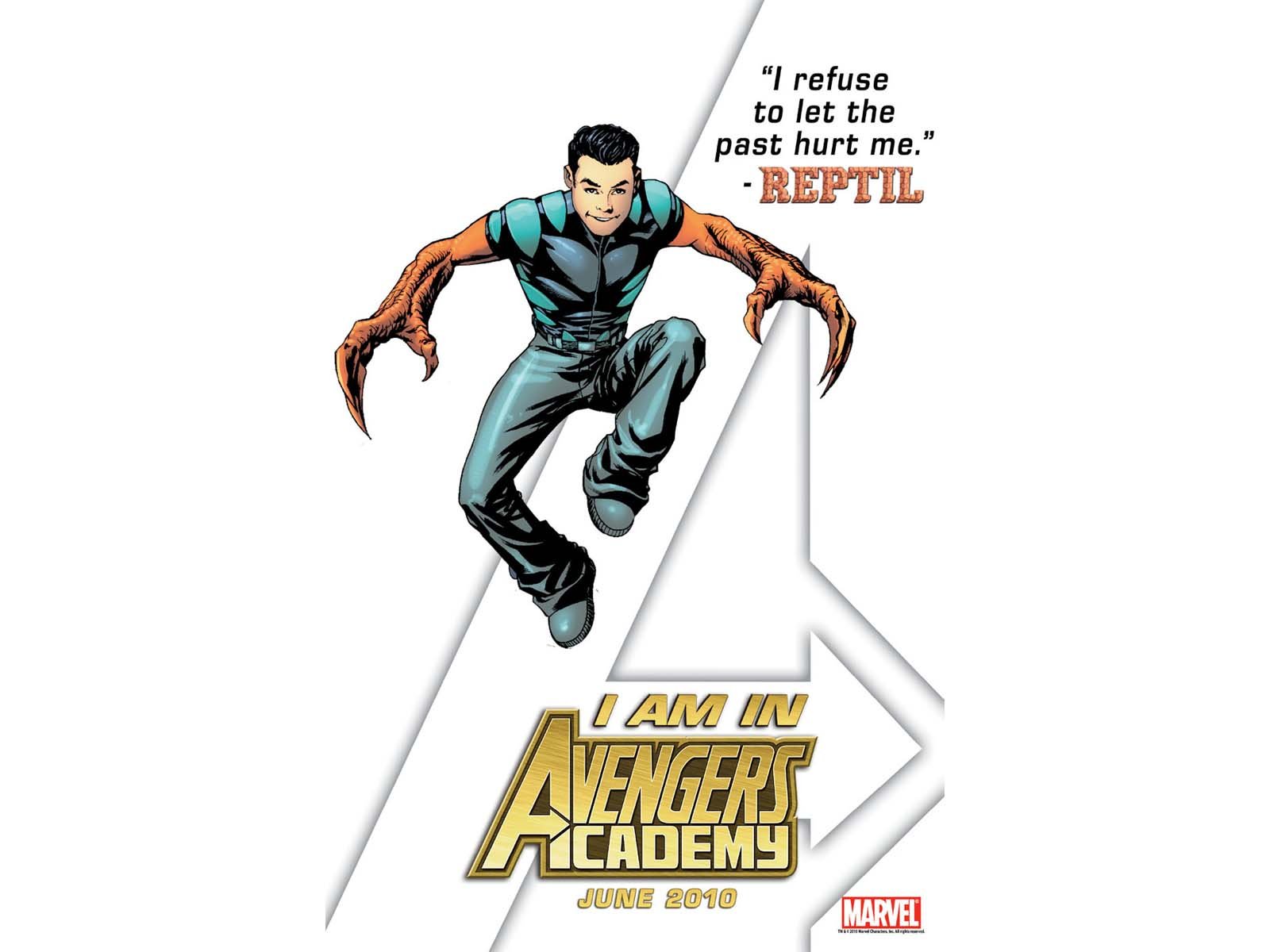 Download Reptil (Marvel) Comic Avengers Academy Wallpaper
