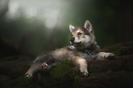  Tamaskan Wolfdog Puppy by Alicja Zmysłowska