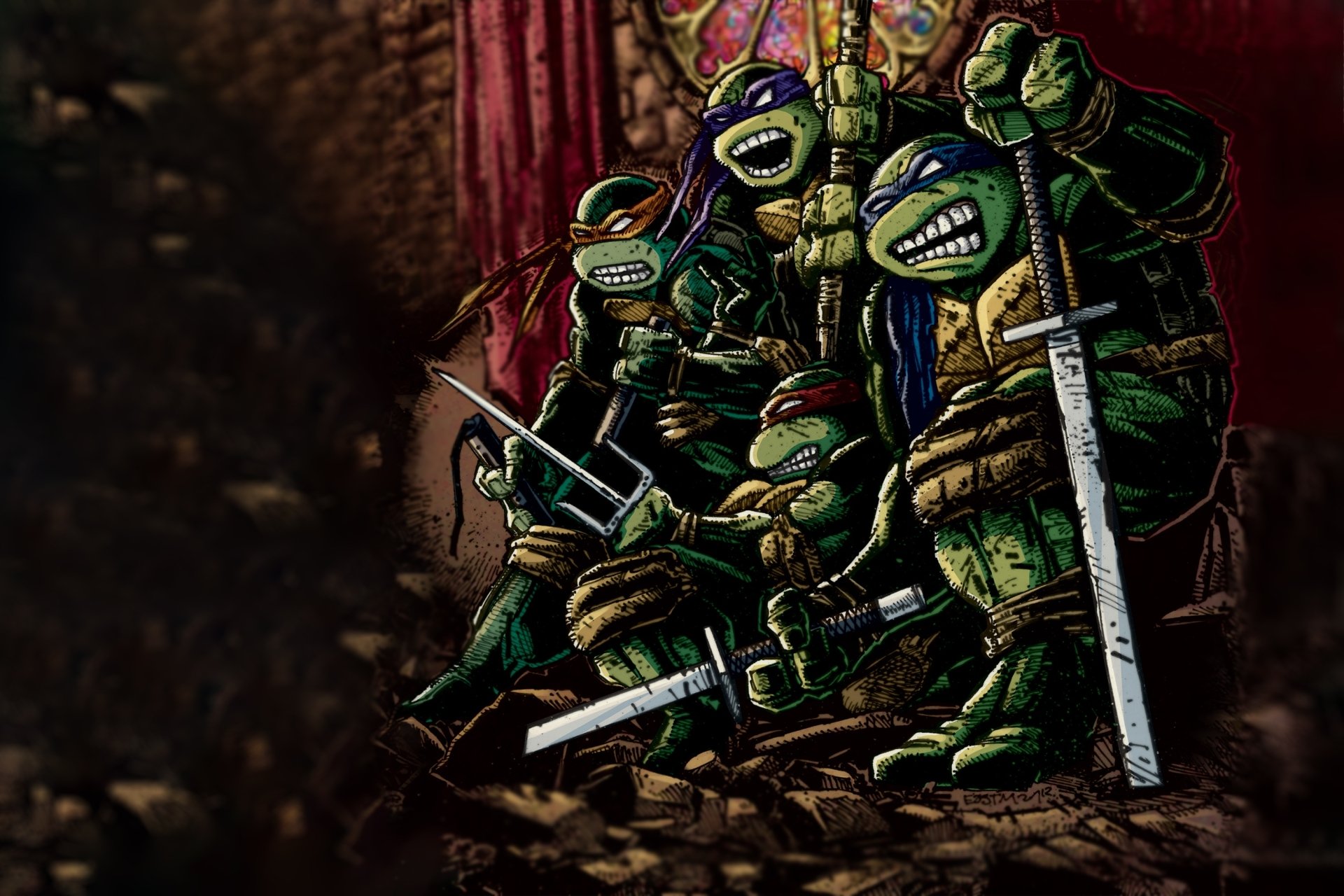 Download Comic Teenage Mutant Ninja Turtles HD Wallpaper