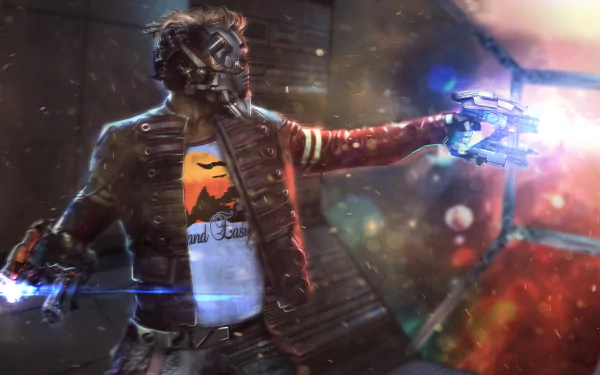 Guardians of the Galaxy Comic Star Lord HD Desktop Wallpaper | Background Image