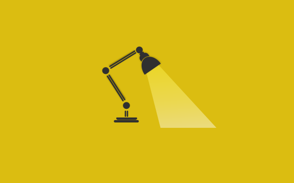 Artistic Minimalist Lamp Yellow HD Wallpaper | Background Image
